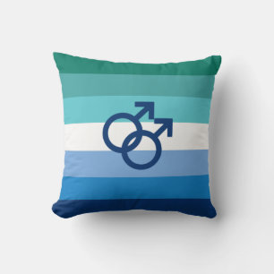 MLM Gay Male Pride Flag Kissen