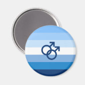 MLM Gay Male Pride Flag Magnet (Vorderseite/Rückseite)