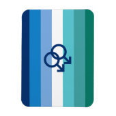 MLM Gay Male Pride Flag Magnet (Vertikal)