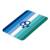 MLM Gay Male Pride Flag Magnet (Linke Seite)