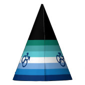 MLM Gay Male Pride Flag Partyhütchen (Rückseite)