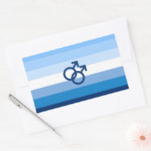 MLM Gay Male Pride Flag Rechteckiger Aufkleber (Umschlag)