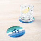 MLM Gay Male Pride Flag Runder Pappuntersetzer (Vor Ort)