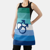 MLM Gay Male Pride Flag Schürze (InSitu)