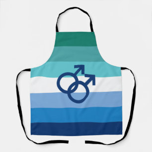 MLM Gay Male Pride Flag Schürze