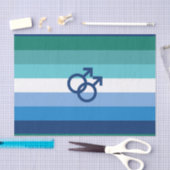 MLM Gay Male Pride Flag Seidenpapier (Handwerk)