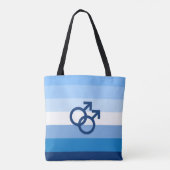 MLM Gay Male Pride Flag Tasche (Rückseite)