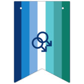 MLM Gay Male Pride Flag Wimpelkette (Erste Fahne)