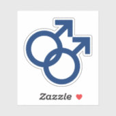 MLM Gay Men Gender Symbol Aufkleber (Blatt)