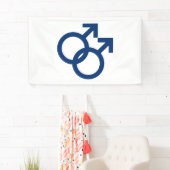 MLM Gay Men Gender Symbol Banner (Insitu)