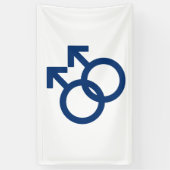 MLM Gay Men Gender Symbol Banner (Vertikal)