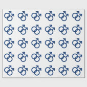 MLM Gay Men Gender-Symbol Geschenkpapier (Flach)