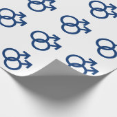 MLM Gay Men Gender-Symbol Geschenkpapier (Ecke)