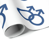 MLM Gay Men Gender-Symbol Geschenkpapier (Rolleneckpunkt)
