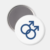 MLM Gay Men Gender Symbol Magnet (Vorderseite/Rückseite)