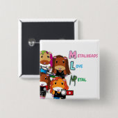 MLM: Guinea PIgs Button (Vorne & Hinten)