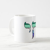MLM Pride Flag Chai Kaffeetasse (Vorderseite Links)