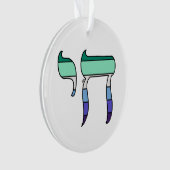 MLM Pride-Flagge Chai Ornament (Vorderseite)