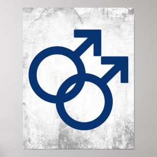 MLM-Schwule-Geschlechtssymbol Poster