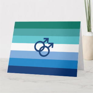 MLM Schwule Männer Stolzflagge Karte