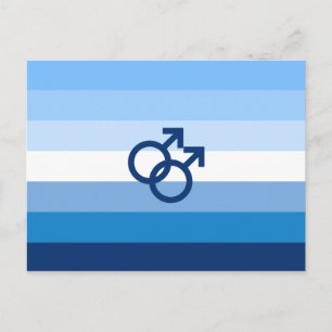 MLM Schwule Pride-Flagge Postkarte