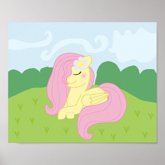 Mlp Fluttershy Gezeichnet in eigenem Stil Poster! Poster (Vorne)