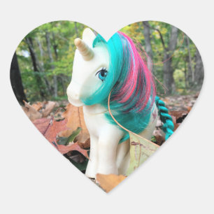 MLP Gusty im Herbstlaub Herz-Aufkleber