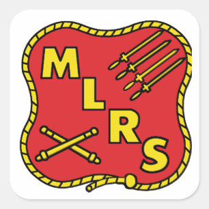 MLRS Feldartillerie Quadratischer Aufkleber