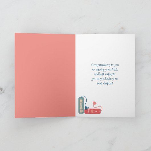 MLS Degree Library School Abschluss Glückwunsch Karte (Innenseite)