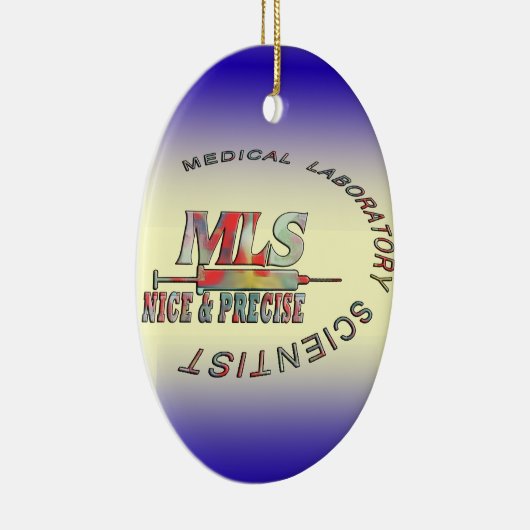 MLS NICE UND PRECISE MEDICAL LABORY WISSENSCHAFTLE KERAMIKORNAMENT (Rechts)