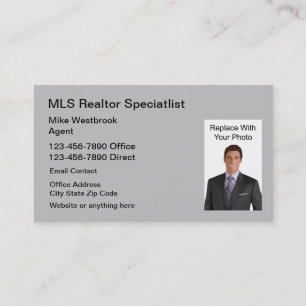MLS Real Anwesen Agent Foto Visitenkarte