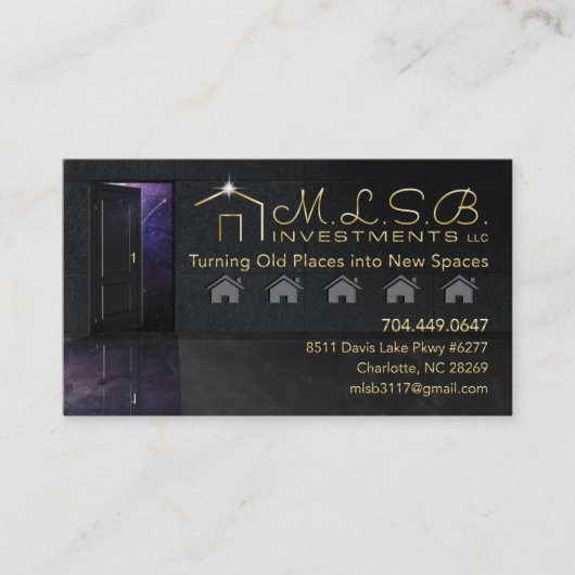 MLSB Investments Business Card Visitenkarte (Vorderseite)
