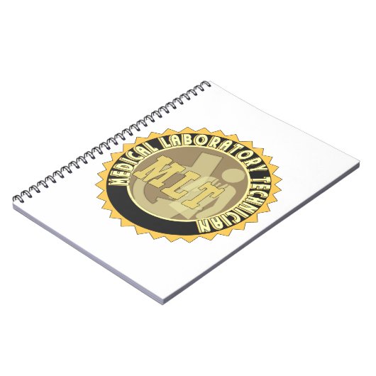 MLT ABZEICHEN MEDICAL LABORATORY TECHNICIAN NOTIZBLOCK (Linke Seite)