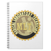 MLT ABZEICHEN MEDICAL LABORATORY TECHNICIAN NOTIZBLOCK (Vorderseite)