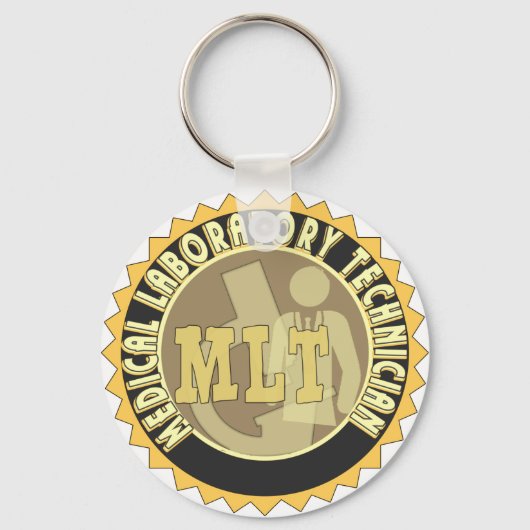 MLT ABZEICHEN MEDICAL LABORATORY TECHNICIAN SCHLÜSSELANHÄNGER (Vorderseite)