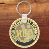 MLT ABZEICHEN MEDICAL LABORATORY TECHNICIAN SCHLÜSSELANHÄNGER (Vorderseite)