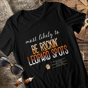 MLT Be Rockin' Leopardenpunkte Junggesellin ID1156 Tri-Blend Shirt