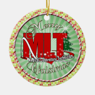 MLT CHRISTMAS MEDICAL LABORTECH KERAMIKORNAMENT