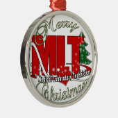 MLT CHRISTMAS MEDICAL LABORTECH SILBERNES ORNAMENT (Rechts)