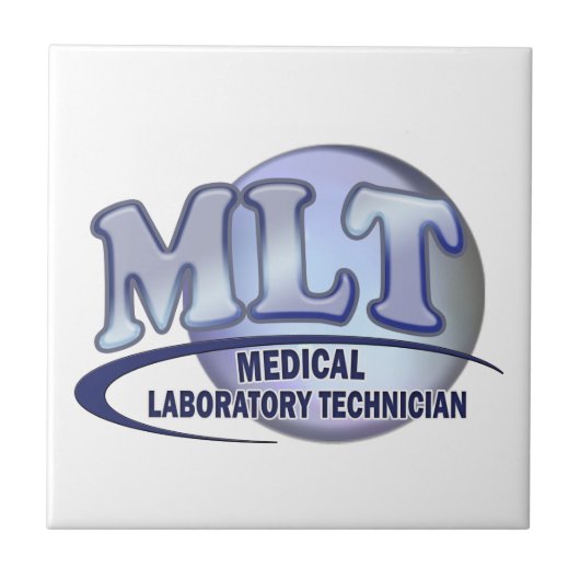 MLT FunBlue LOGO - MEDICAL LABORY TECHNICIAN Fliese (Vorderseite)