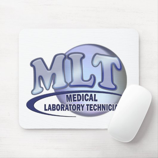 MLT FunBlue LOGO - MEDIZINISCHES LABORtechniker Mousepad (Mit Mouse)