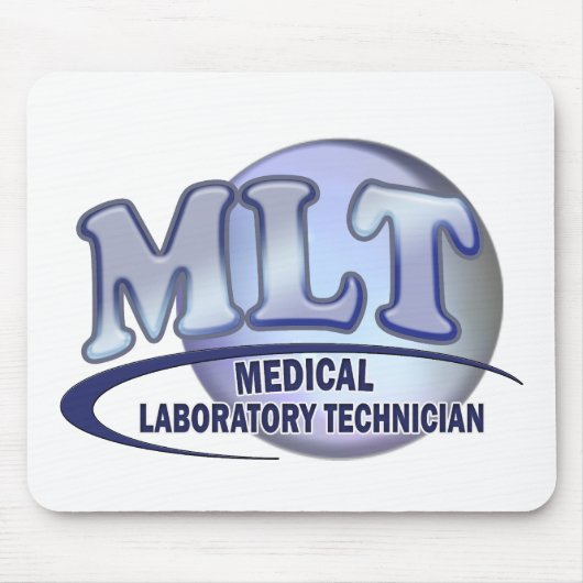 MLT FunBlue LOGO - MEDIZINISCHES LABORtechniker Mousepad (Vorne)
