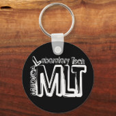 MLT GRUNGE TEXT MEDICAL LABORATORY TECHNICIAN SCHLÜSSELANHÄNGER (Vorderseite)