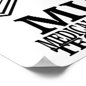 MLT HEART SYRINGE MEDICAL LABORATORY TECH LOGO POSTER (Ecke)