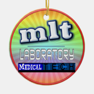 MLT LOGO - LABOR MEDIZINISCHE TECHNIK KERAMIKORNAMENT