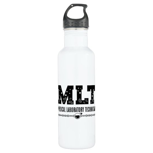 MLT Medical Laboratories Technician Science Labrad Edelstahlflasche (Vorderseite)