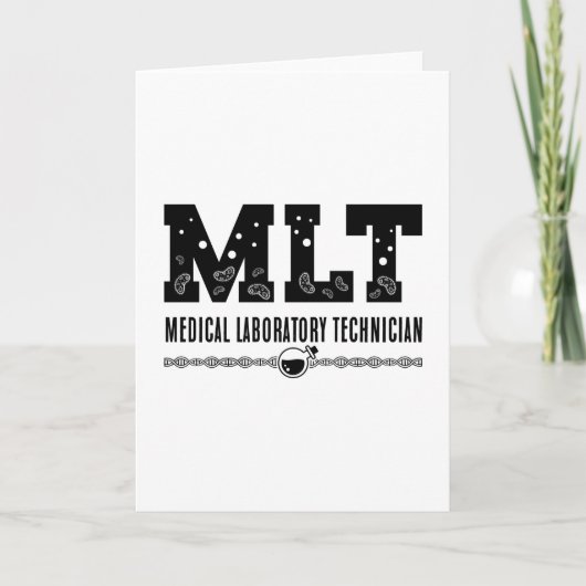 MLT Medical Laboratories Technician Science Labrad Karte (Vorderseite)