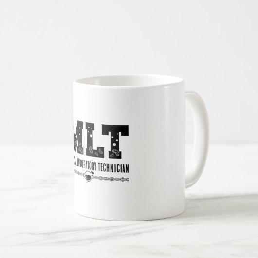 MLT Medical Laboratory Technician Science Lab Tech Kaffeetasse (VorderseiteRechts)