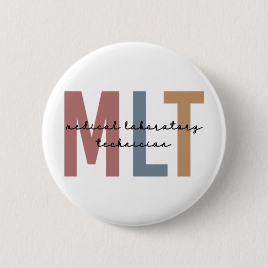 MLT Medizinischer Labortechniker Medizinischer Lab Button (Vorderseite)