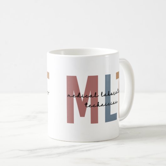 MLT Medizinischer Labortechniker Medizinischer Lab Kaffeetasse (VorderseiteRechts)